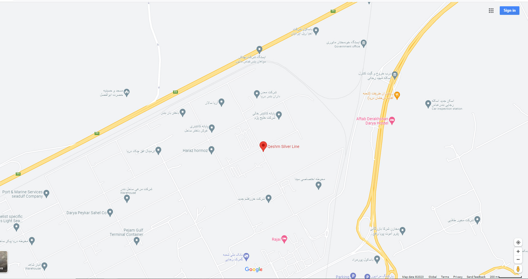 bandar abbas office map