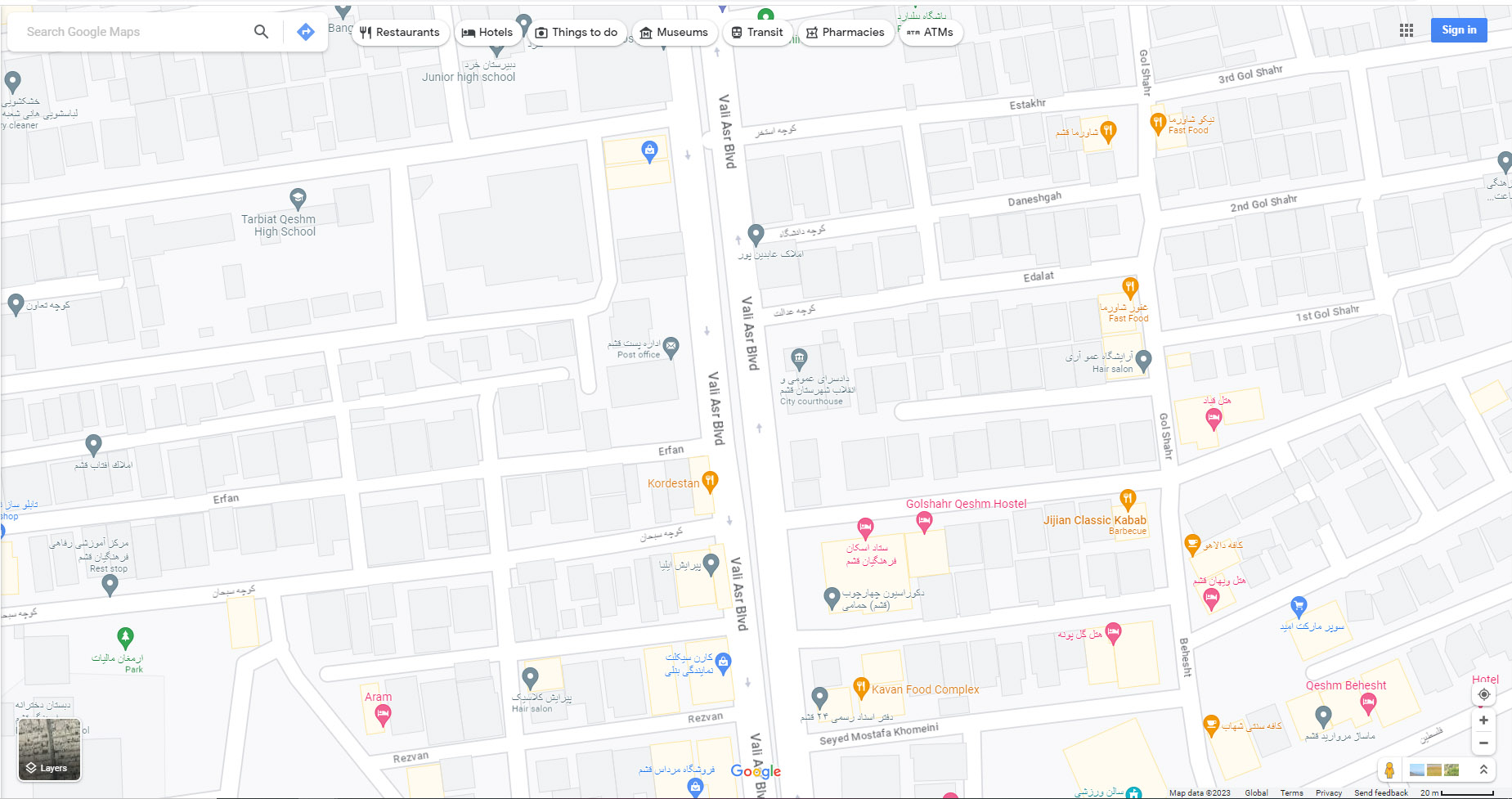 qeshm office map